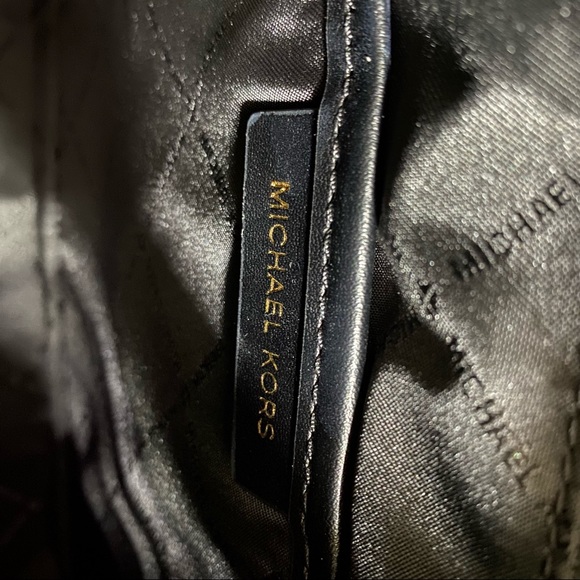 ❌Sold❌NEW Michael Kors Jessie Large Black Top Zip Tote Bag Handbag MSRP - Picture 5 of 8